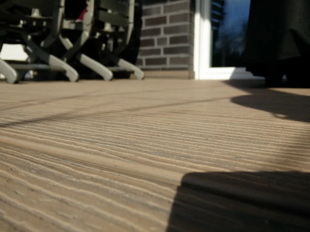 Natural Feel Wood Plastic Composite Decking Boards WPC Decks and Terrace outdoor plastic deck floor covering