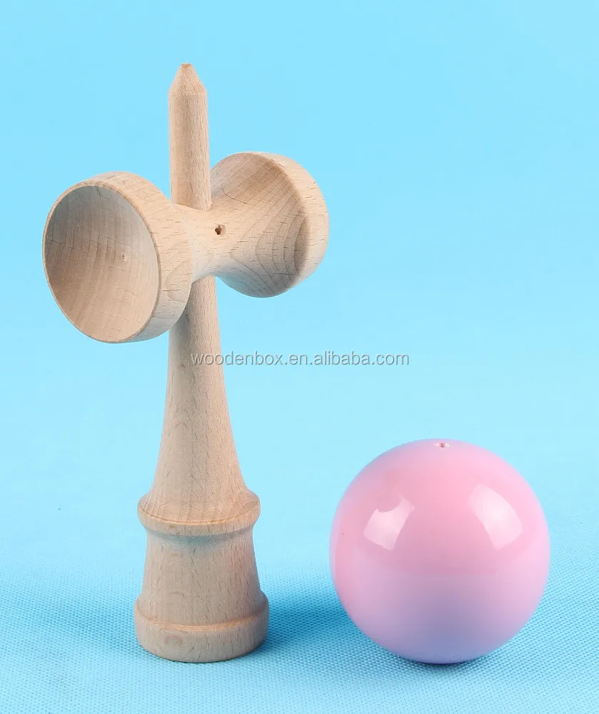 Factory direct free samples kids happy wooden kendama toy