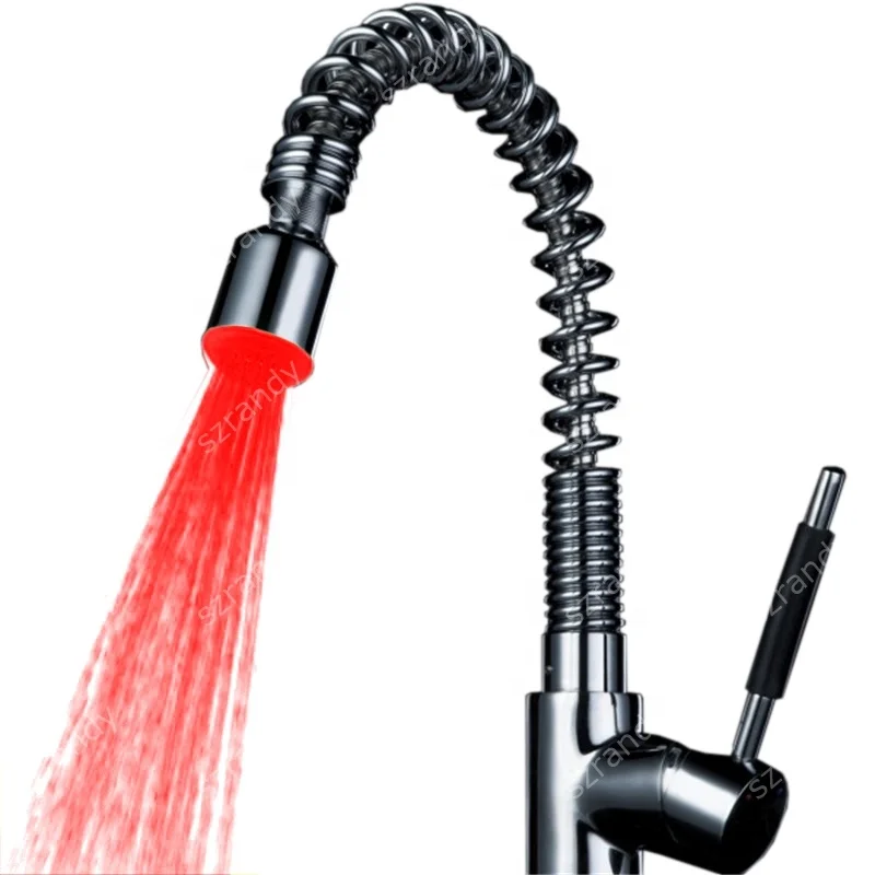 Single Red Color Water Glow LED New design Basin Tap