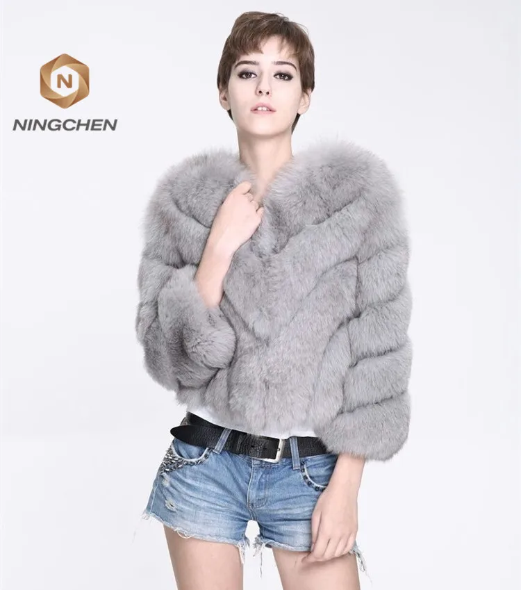 
China Factory Wholesale Warm And Fuzzy Fox Fur Coats For Women 