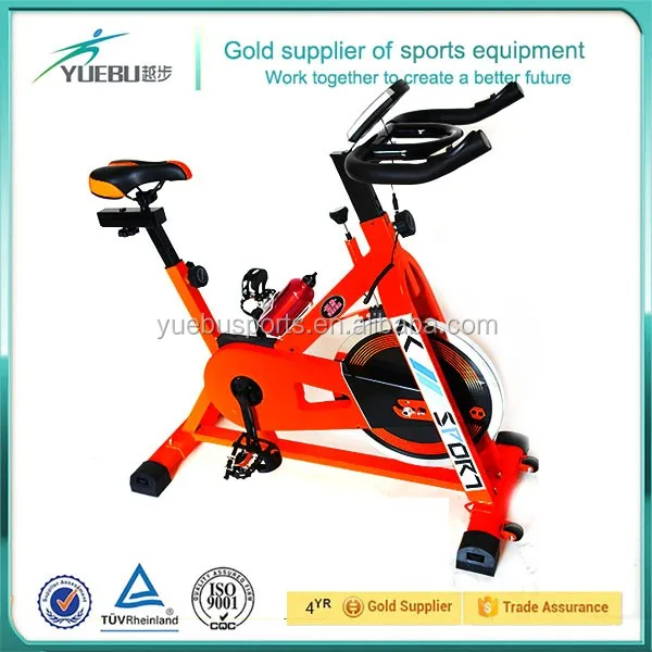 Indoor Aerobic Exercise Bike Fitness Cycling Cardio Workout Machine YB-QS1 with Ergonomic Handlebars with Heart Rate Sensors