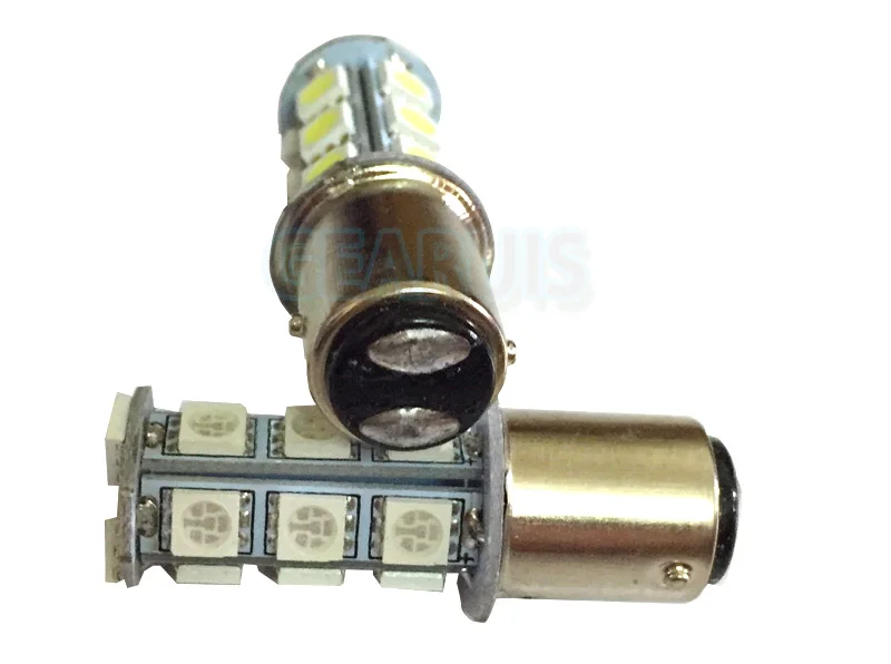 P21/5W 1157 BAY15D 18 SMD 5050 LED Auto Lamp Car Brake Lights DRL White red blue yellow 12V