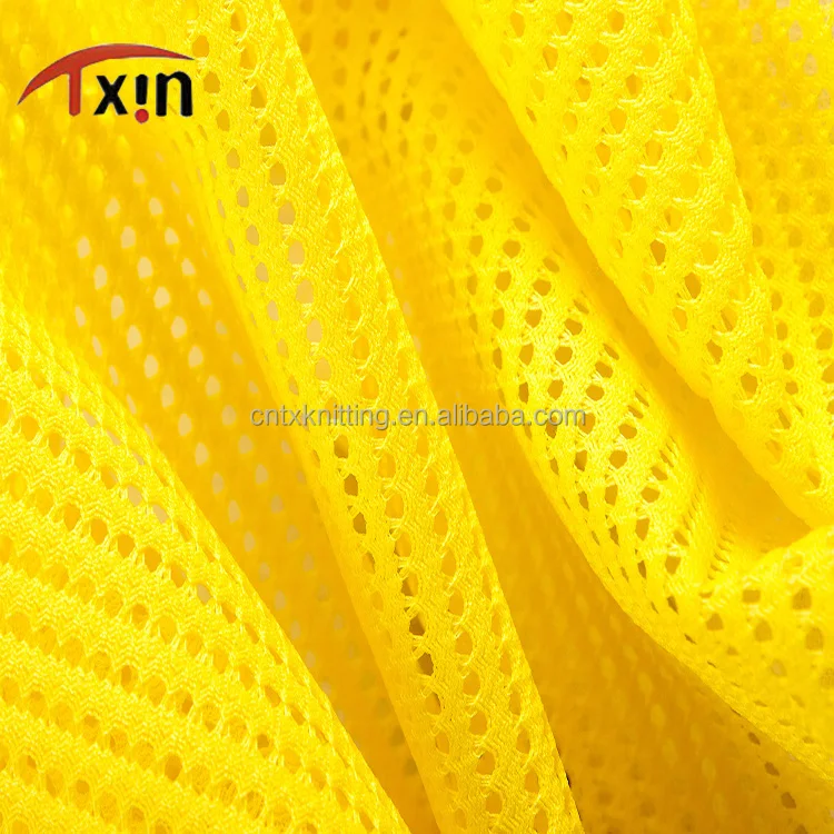 
100% Polyester Recycled Mesh Fabric For Backpacks Made From Recycled Plastic Bottles 