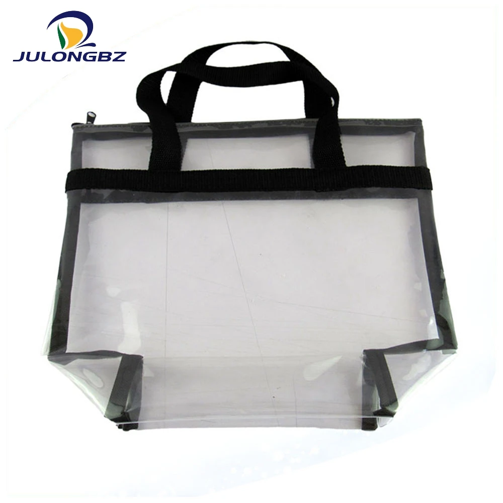 
Tote Bag Transparent Plastic Pvc Customized Rivet Hot Fashionable Appliques Feathers Diamonds Scarves Unisex 