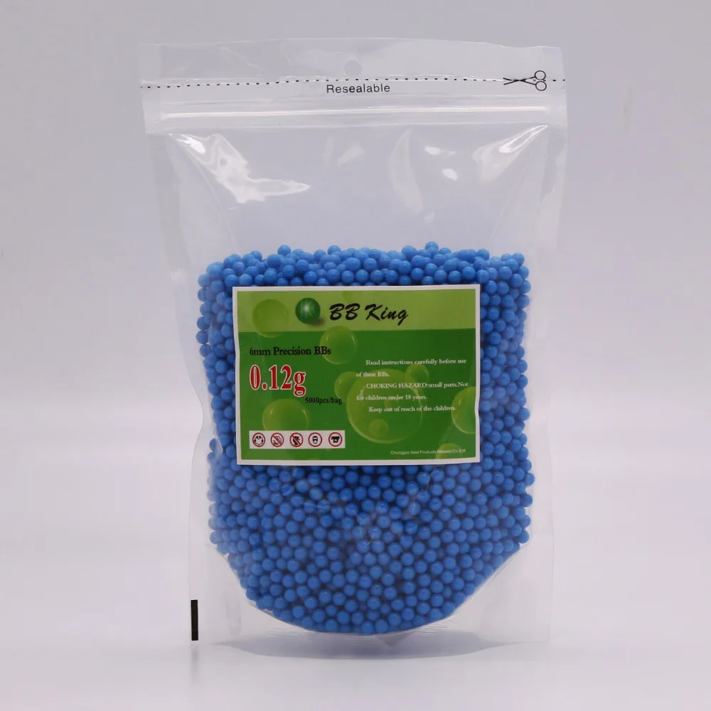 Air soft BBs 6mm Blue BBs of Normal 0.12g bulk packaging