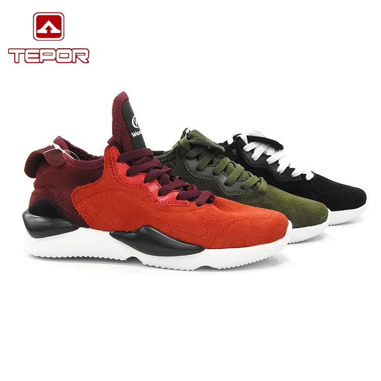
Lace Up High Top Green Man Running Sport Shoe 