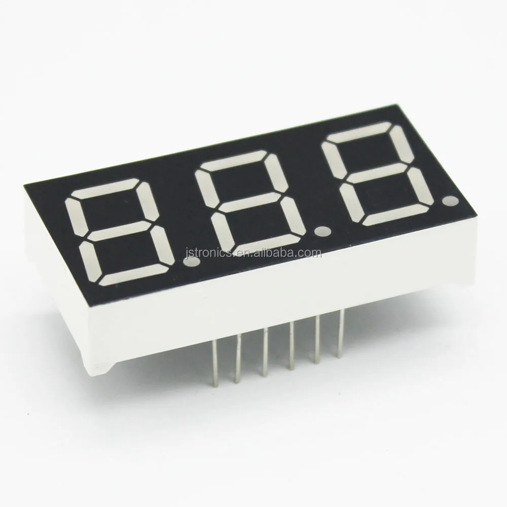Jstronic Common anode/cathode three 0.56 inch 3 digit 7 segment 3 digits fnd led display