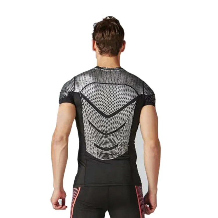 Ptsports wholesale printing cool dry men fitness gym T-shirt active jogging worket shirt