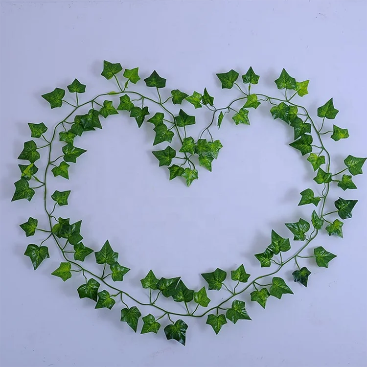 Wholesale Hanging Artificial Leaves Decorative Vines Fake ivy Vines for Outdoor Decoration