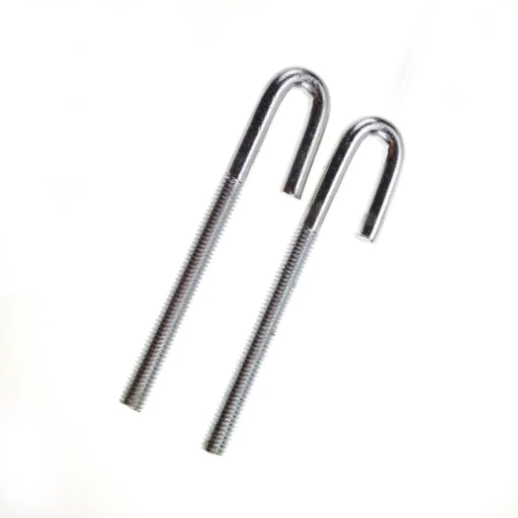 
 Оцинкованные твердые металлические стальные J-болты для бетона крепежные болты M8 резьба Длина 50 мм  