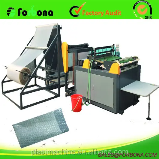 
plastic bubble film bag machine 
