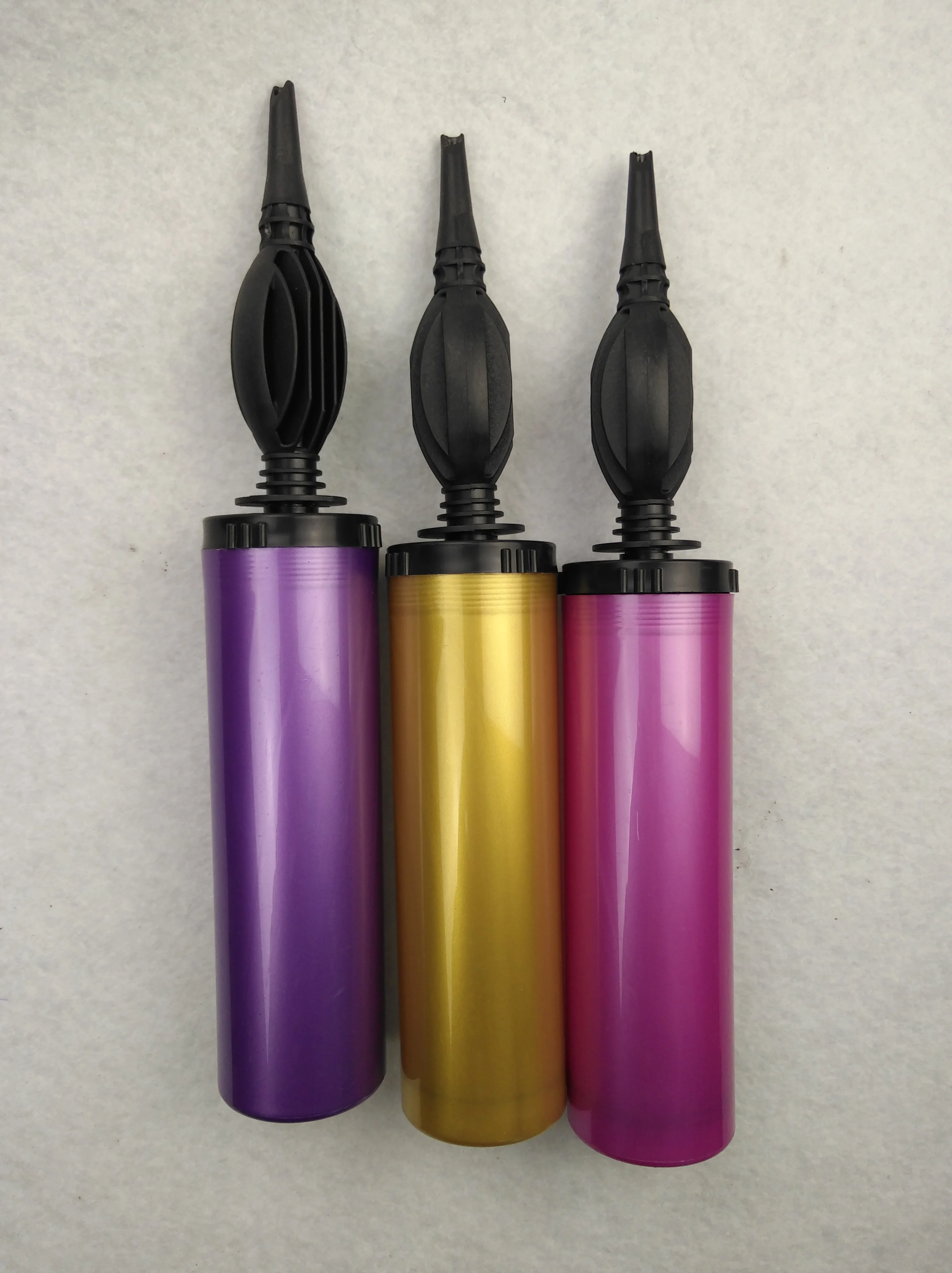 2019 china supply new products metallic color plastic hand pump air balloon pump for wedding decoration