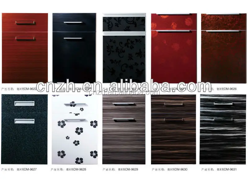 Direct factory High gloss acrylic kitchen cabinet door designs