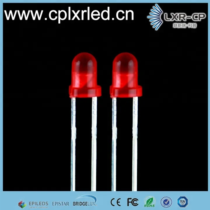 sanan Epileds epistar 0.06w red yellow Green Blue Amber White 3mm round dip led chip