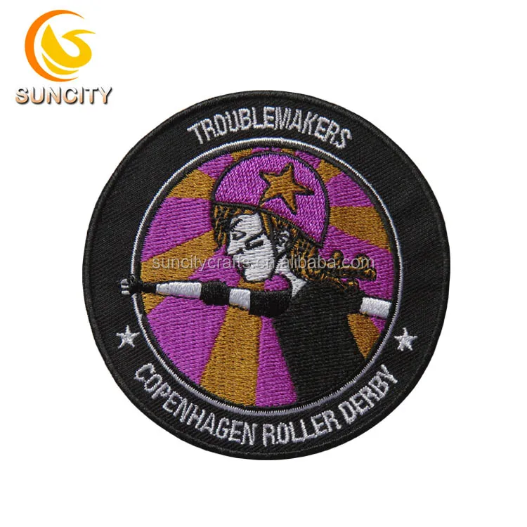 Free Sample No MOQ Custom Logo Patch Angeles Guardianes APM Lanzarcte Embroidery Patch With Iron On