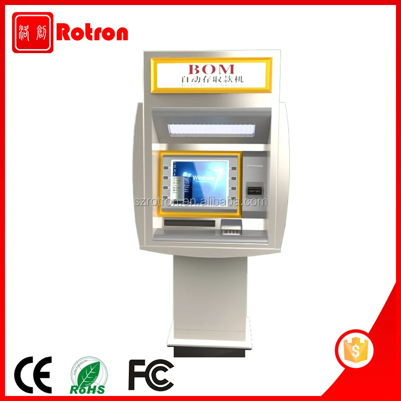 
Anti Vandalism self service cash deposit machine bank ATM machine with cash dispenser 