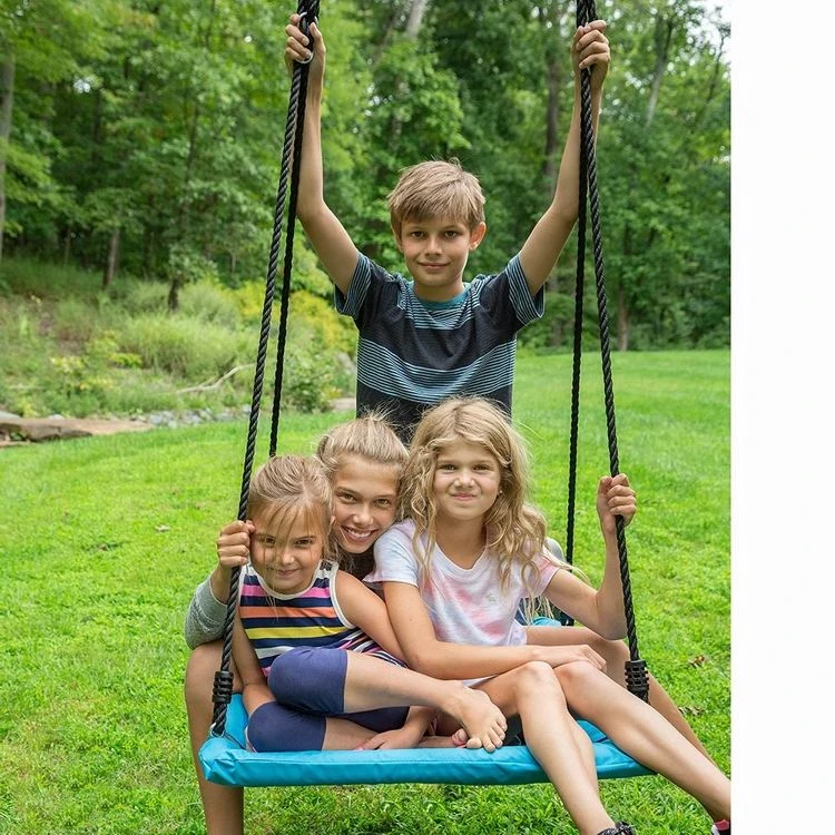 Outdoor Tree Swing for Kids & Adults - Rectangle Swing 40 x 30 Inches for children