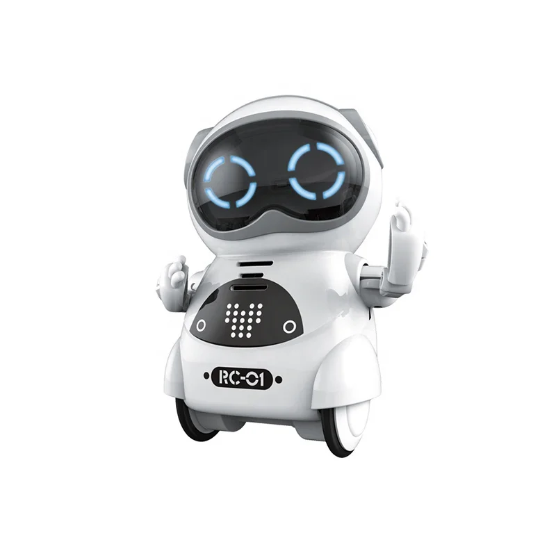 Perfect gifts voice control intelligent kids mini dancing pocket robot with light and sound