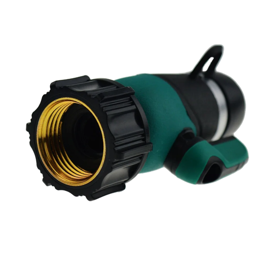 Garden 3/4" swivel water hose tap connector with valve