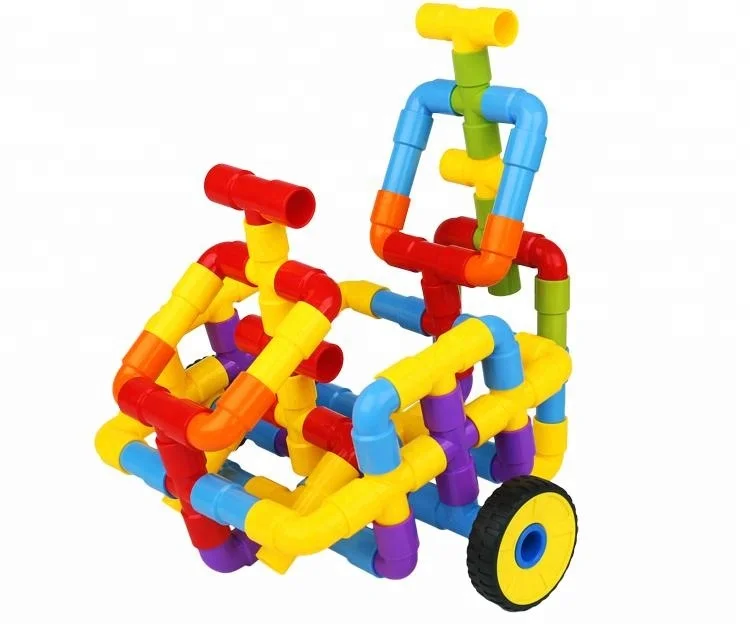 
DIY puzzle building blocks toy water pipe educational pipes toy blocks for Children 