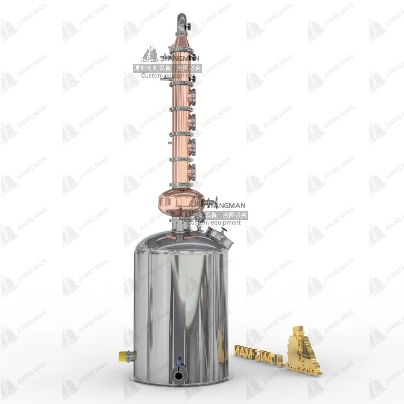 Factory Hot Sale Alcohol Distiller 100  liters column still  4' 6' Home Moonshine Stills