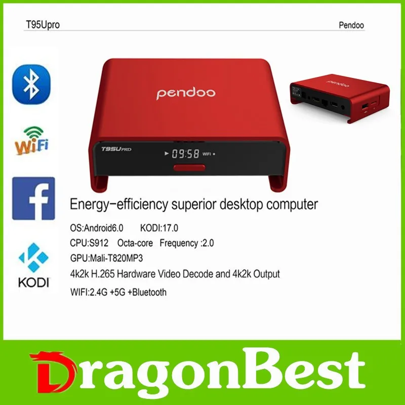 S912 Pendoo T95U дези коди android 6.0 зефир tv box