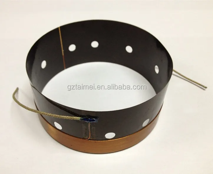 
Black aluminum bobbin bass voice coil 