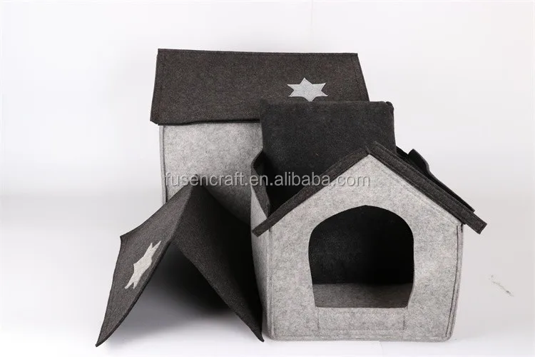 Handmade felt product animal cages luxury pet carrier pet house dog and cat bed pet houses