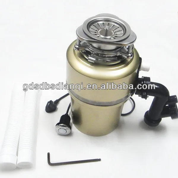 2019 User-friendly kitchen food waste disposer, Black color durable disposal machine, under sink grinder CE