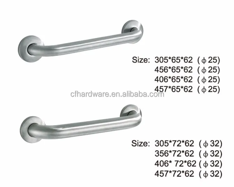 SS grab rail hotel bathroom grab hand rail public toilet hand rail