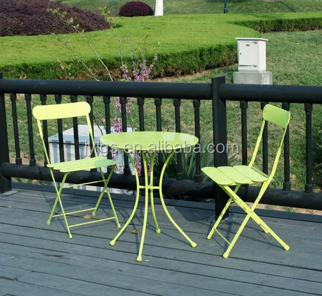 
Outdoor Folding Plastic bistro table set 