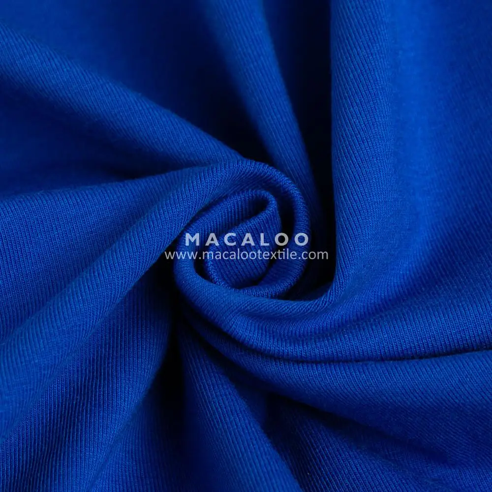 Combed cotton lycra 4 way stretch jersey fabric stock