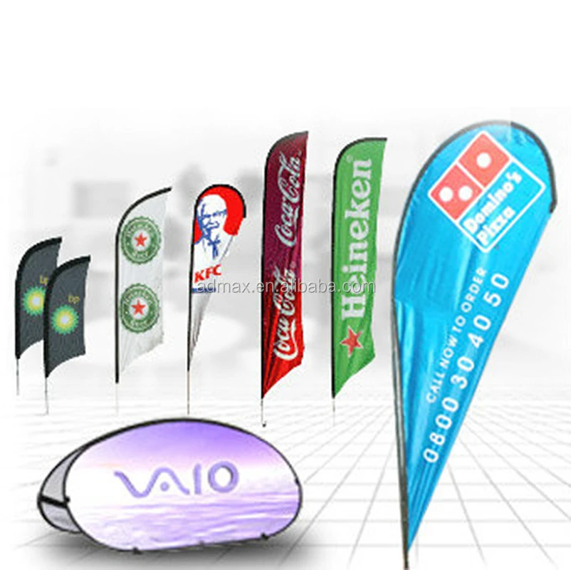 Advertising banner flag for outdoor sales