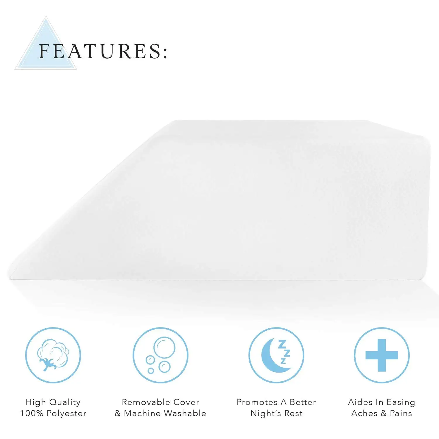 Pregnancy Women and Baby Back Sleep Memory Foam body Pillow Triangle Infant Wedge Pillow With Certipur-US