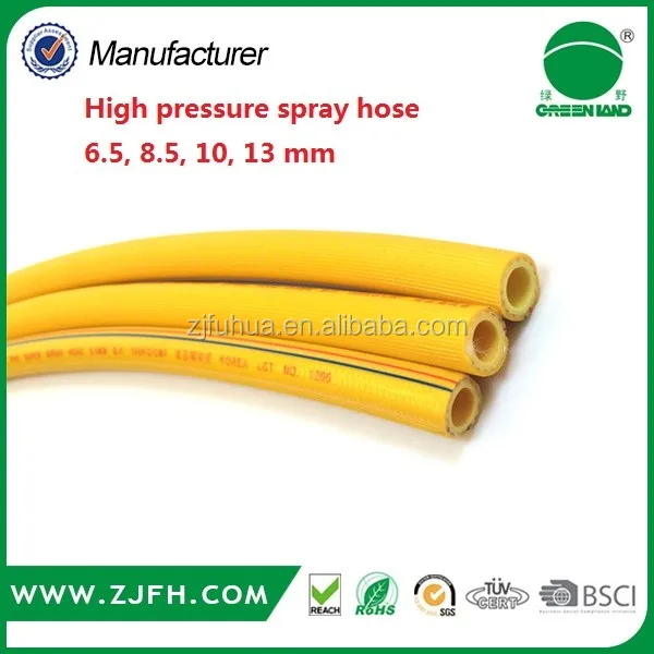 
6.5mm, 8.5mm, 10mm PVC high pressure hydraulic hose 