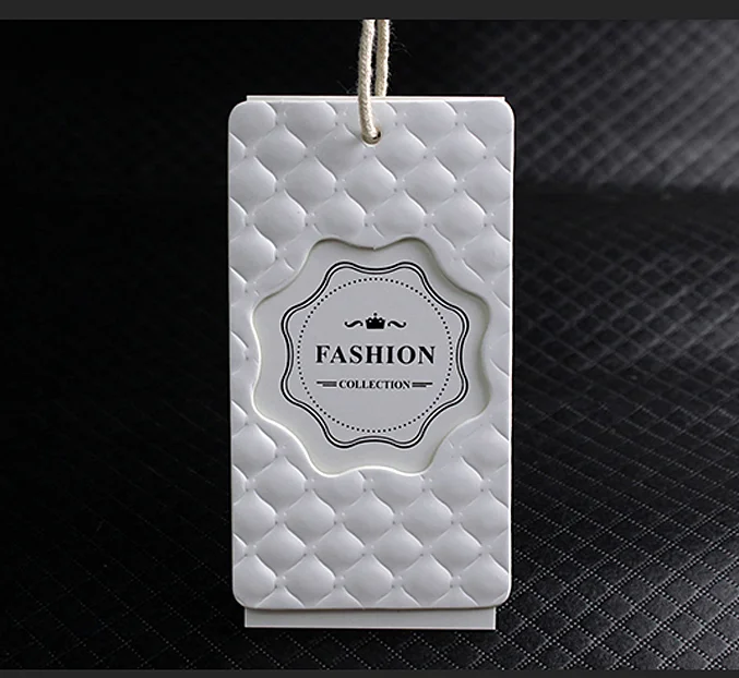 china recycled paper underwear brand hang tag and label for clothing