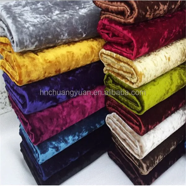 China Textile Factory 100 Polyester Bonded Shining Velvet Fabric For Sofa