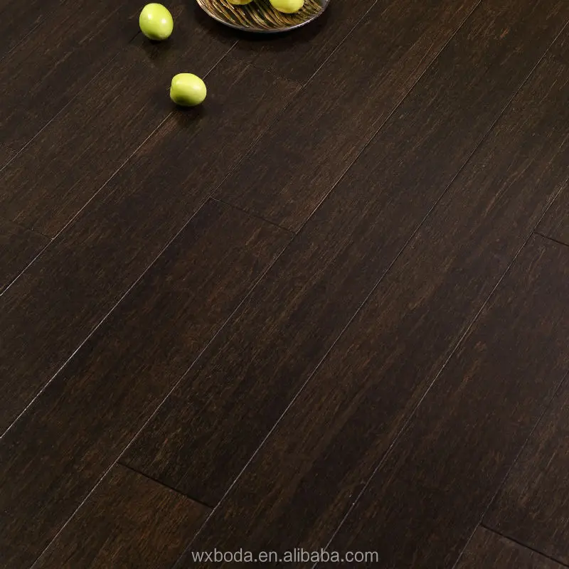 Jazz Black Stained Strand Woven Bamboo Flooring----BIG BEVEL