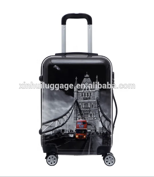 Elegant shape custom luggage factory made bag travel plastic luggage