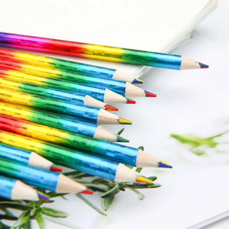 foil rainbow  colored pencil