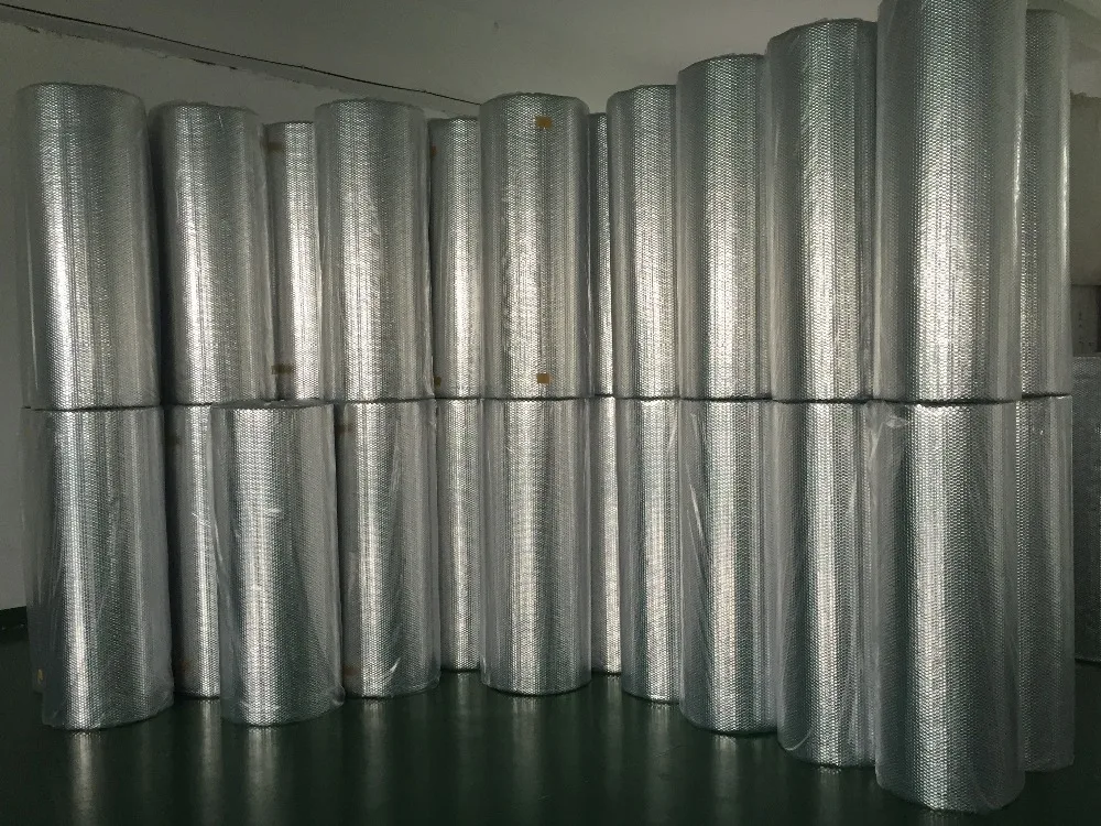 High R value Fire Retardant Double Bubble Aluminum Foil Thermal Insulation Material For Cavity Wall
