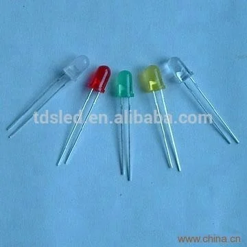 Diffused Green 5mm Oval Led diode 120 / 60 degree viewing angle