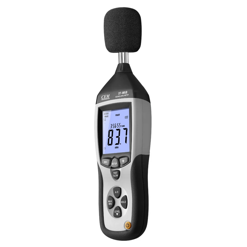 DT-8852 Профессиональный аналоговый децибел USB выход AC/DC 130 дБ Цифровой измеритель уровня звука с Datalogger шумомер