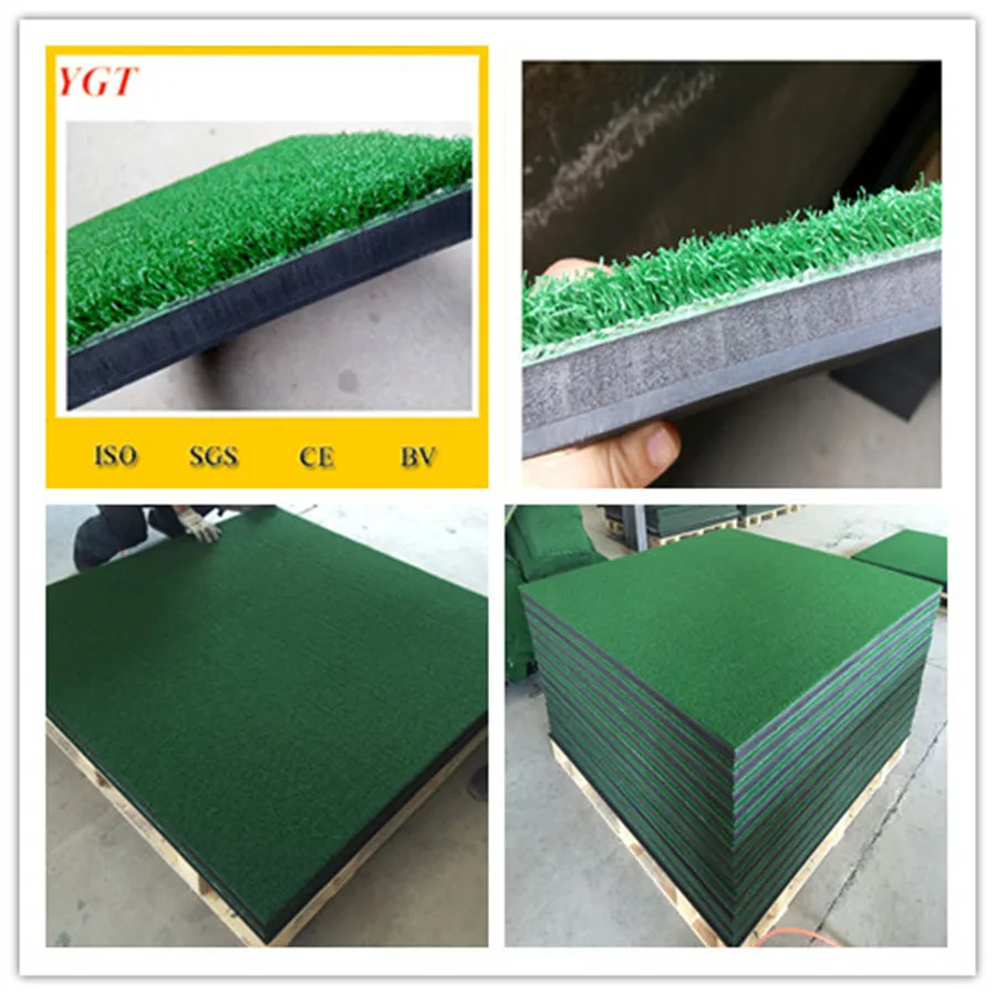 YGT-105B Quality Artificial Grass Golf Hitting Mats, golf putting carpet set,golf putter carpet
