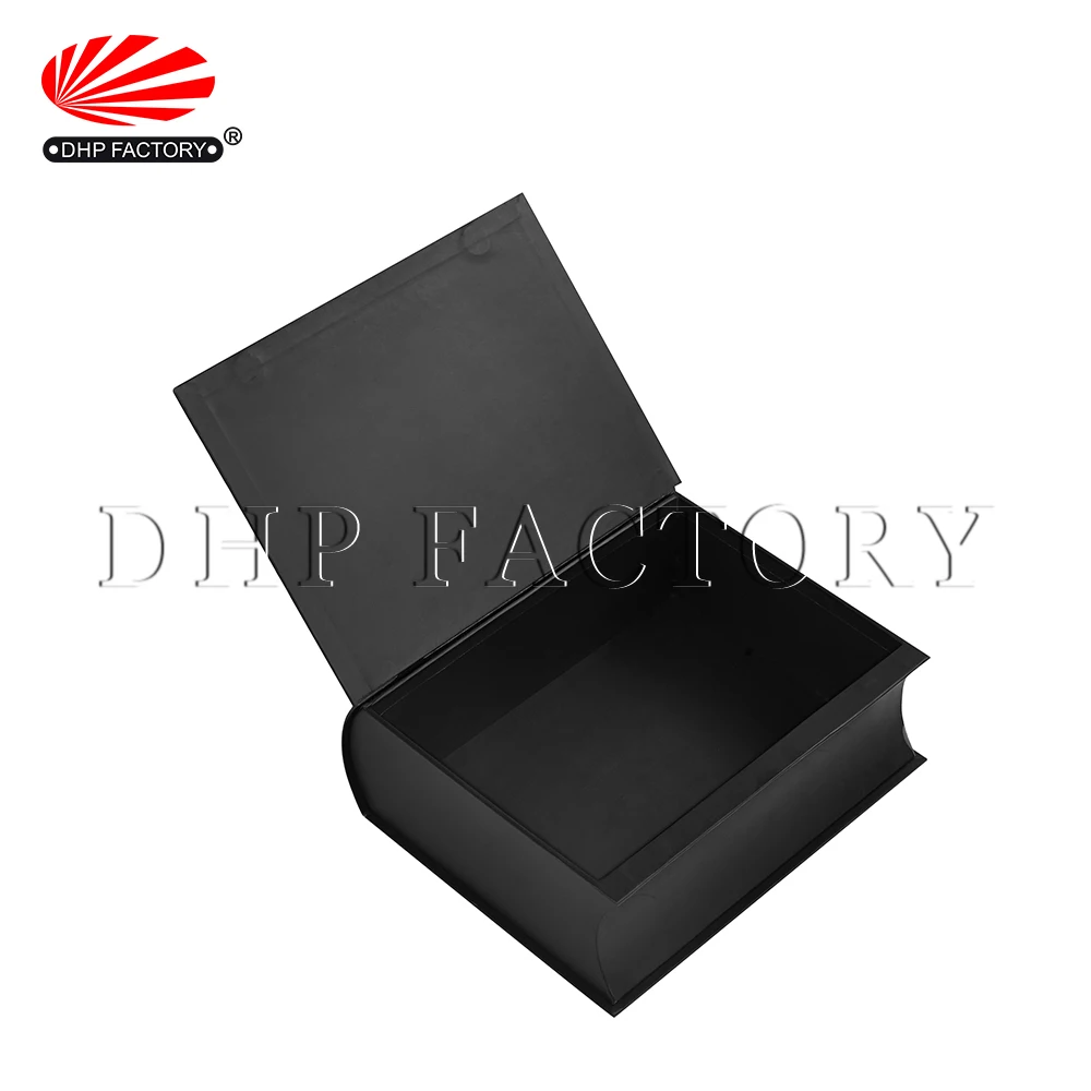 Wholesale Custom Printed Packaging Magnetic Closure Storage Hollow Decorative Book Shaped Boxes