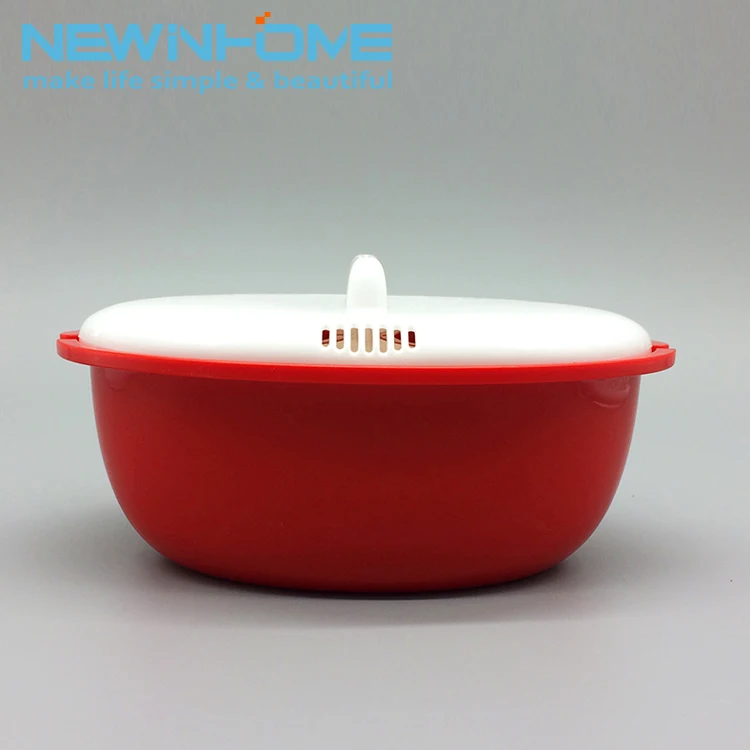 Multifunctional Custom Food Bowl Egg Pouch Plastic Microwave Steamer Cookware