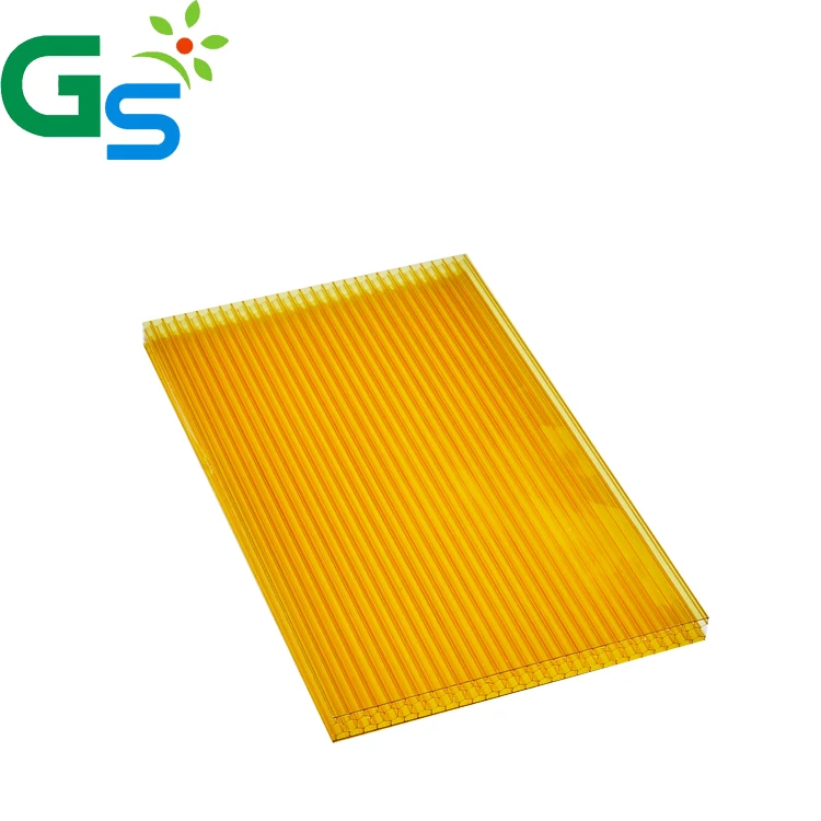 Clear Blue Green Color Polycarbonate Hollow Sheet