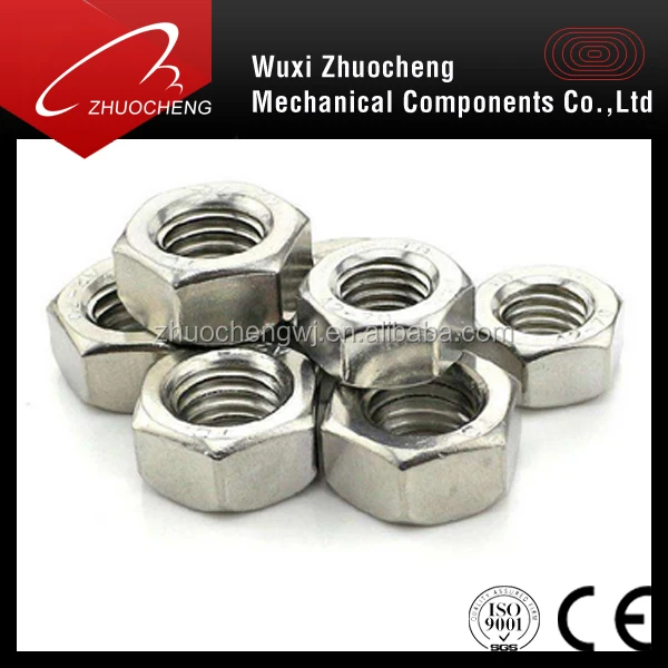 DIN934 stainless steel 304 316 ansi b18.2.2 hex nut