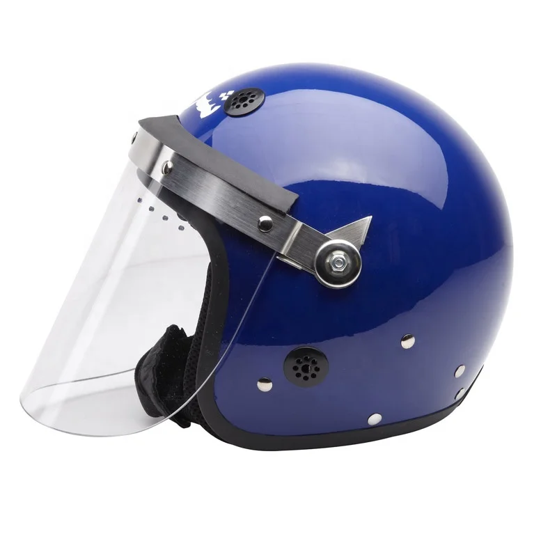 police blue anti riot helmet
