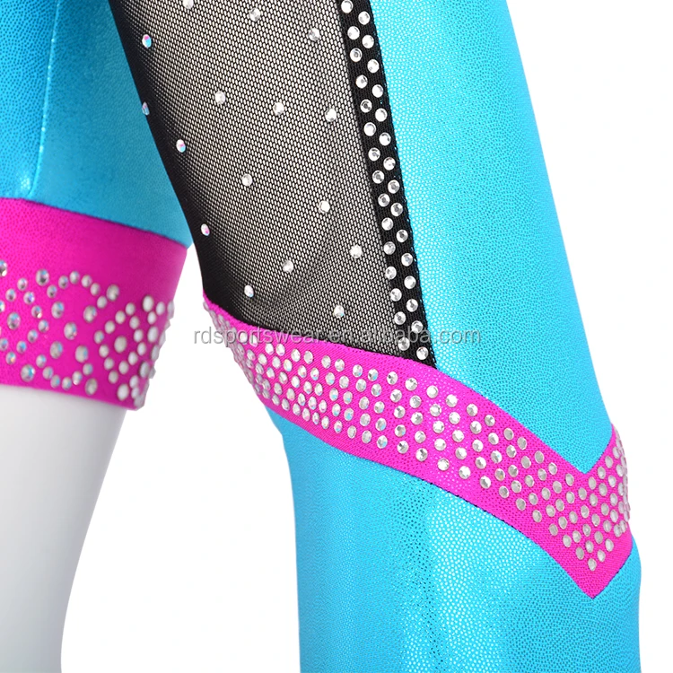 AB crystal Design your own crop top RED cheer leader custom cheerleading uniform